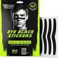 DRIP Strips Pro - Grade Eye Black Stickers, 24 Pack, Natural Flex & Stretch Eye Black Strips That Move With You, Breathable, Sweat - Proof, Baseball, Softball, Football, Lacrosse, Black Grit Strip - The Cozy Corner