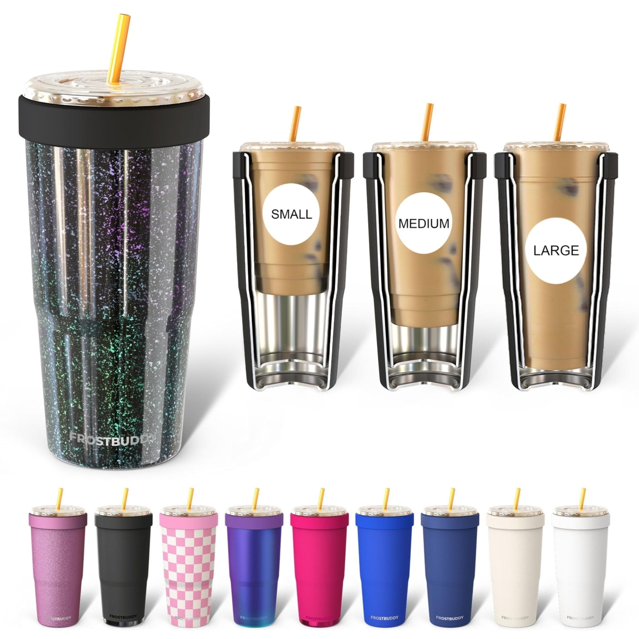 Frost Buddy Togo Buddy 30 oz Stainless Steel Vacuum Insulated Tumbler To Go Coffee Cup – Iced Coffee Cups, Iced Coffee Sleeve, Travel Mug, Thermal Cup for Hot & Cold Drinks, Dunkin Cup (Ice Cream) - The Cozy Corner