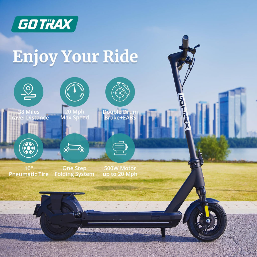 Gotrax XR ELITE MAX Electric Scooter,10" Big Tires, Max 18 Miles Range 20Mph Speed Power by 350W Motor Long Life Battery, Large Digital Display and Cruise Control Foldable Commuter EScooter for Adults - The Cozy Corner
