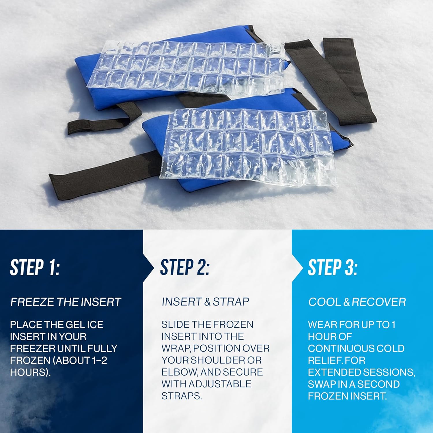 PRO ICE Shoulder Elbow Ice Therapy Wrap for Youth - Excellent for Treating Rotator Cuff injuries, Elbow Joint and Muscle Inflammation - Reusable Ice Packs Included - Arm Ice Pack Wrap for Pitchers - The Cozy Corner