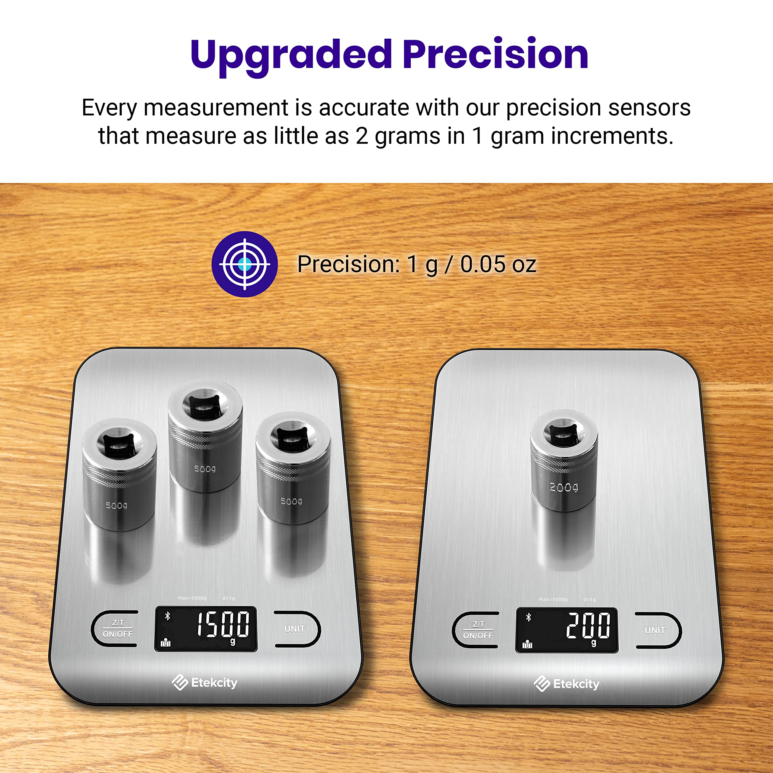 Etekcity Food Kitchen Scale, Digital Grams and Ounces for Weight Loss, Baking, Cooking, Keto and Meal Prep, LCD Display, Medium, 304 Stainless Steel - The Cozy Corner