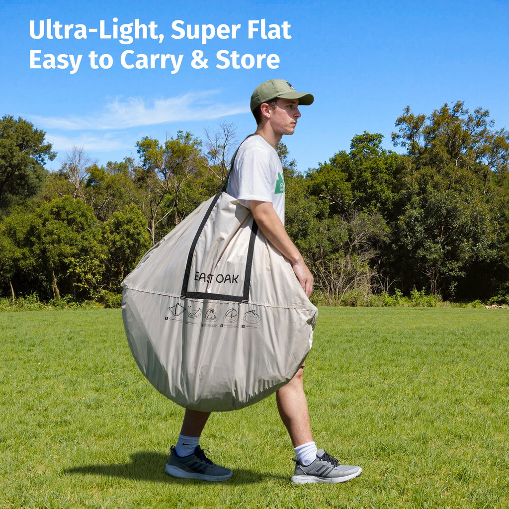 East Oak Weather Sports Tent for Fishing, Sports Event | Pop Up Bubble Tent Instant Sun & Rain Shelter | No Condensation, Spacious Interior, Ultra Visibility | All Weather Protection - The Cozy Corner