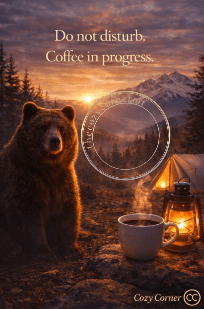 Do Not Disturb. Coffee in Progress – Premium Digital Art - The Cozy Corner