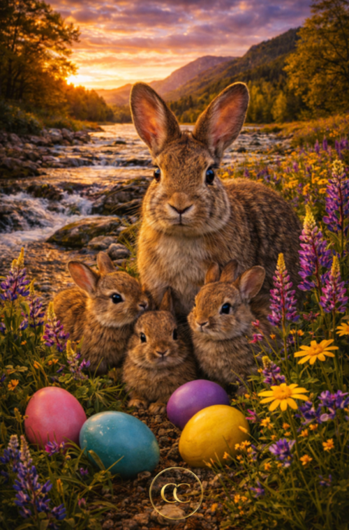 Easter Blessings - Premium Digital Art | Instant Download - The Cozy Corner