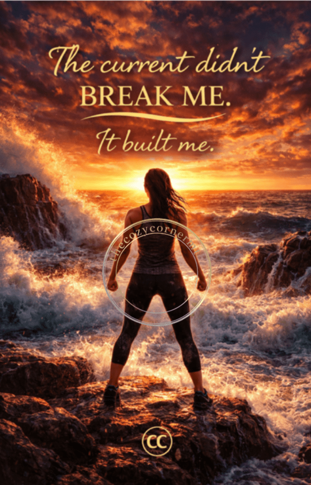 The Current Didn't Break Me. It Built Me. - Coastal Sunset E - Card - The Cozy Corner