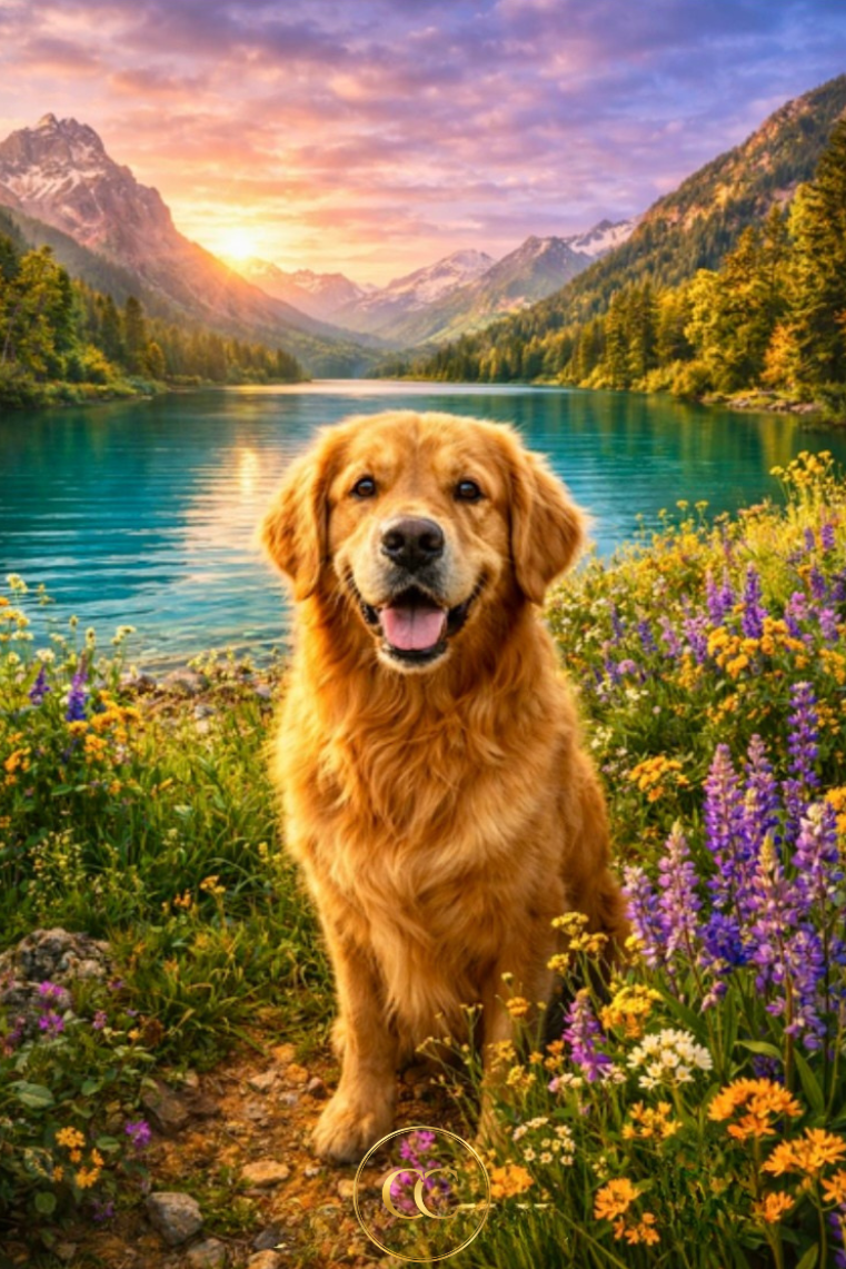 Golden Retriever - Premium Digital Art | Instant Download - The Cozy Corner