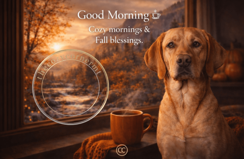 Good Morning Fall Ginger — Premium Digital Art - The Cozy Corner