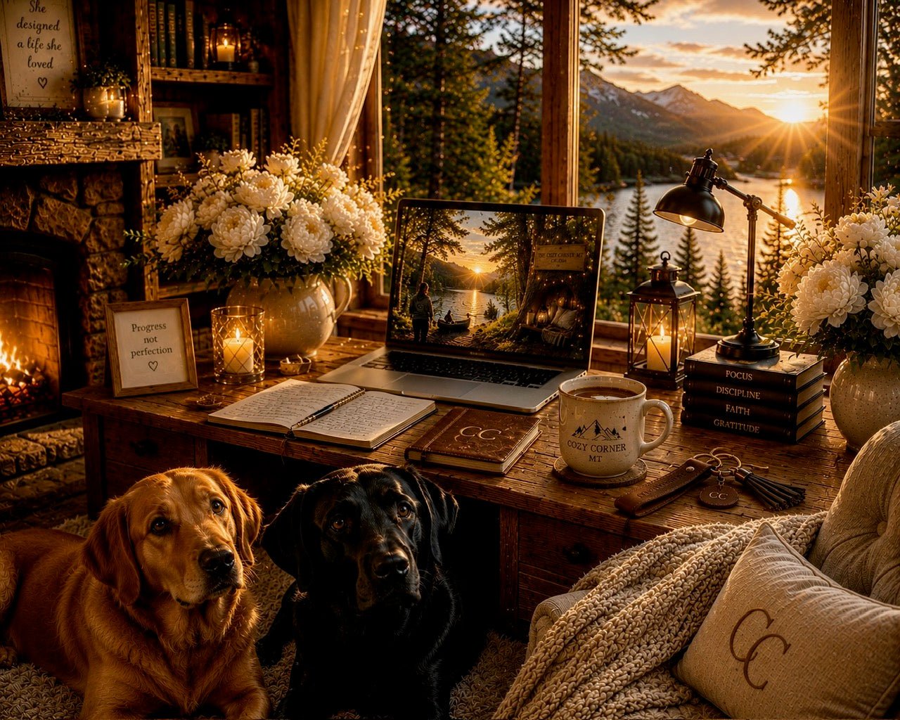 CC Premium Digital Art – The Cozy Office - The Cozy Corner