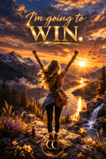I'm Going to WIN. - Mountain Sunset E - Card - The Cozy Corner