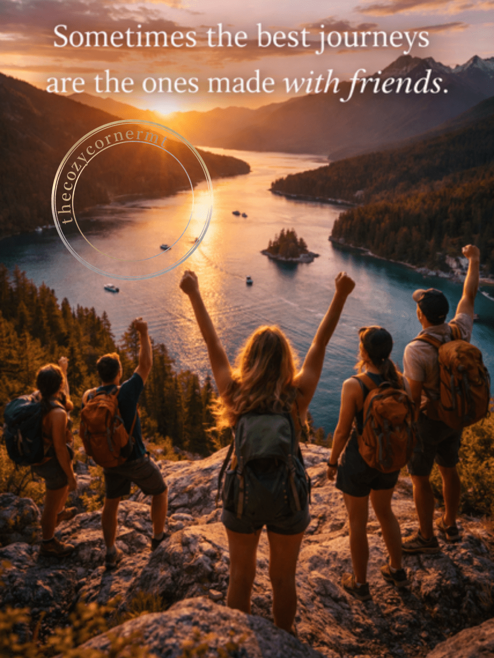 Sometimes the Best Journeys Are Made With Friends - E - Card - The Cozy Corner