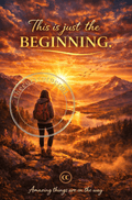 This Is Just the BEGINNING. - Mountain Sunrise E - Card - The Cozy Corner