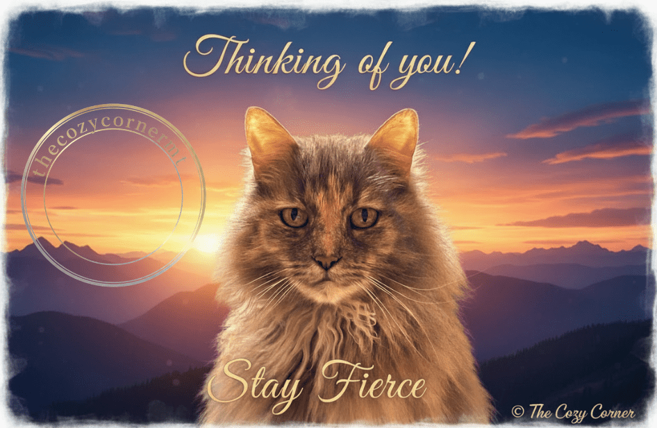 Kitty 'Stay Fierce' Greeting Card - The Cozy Corner