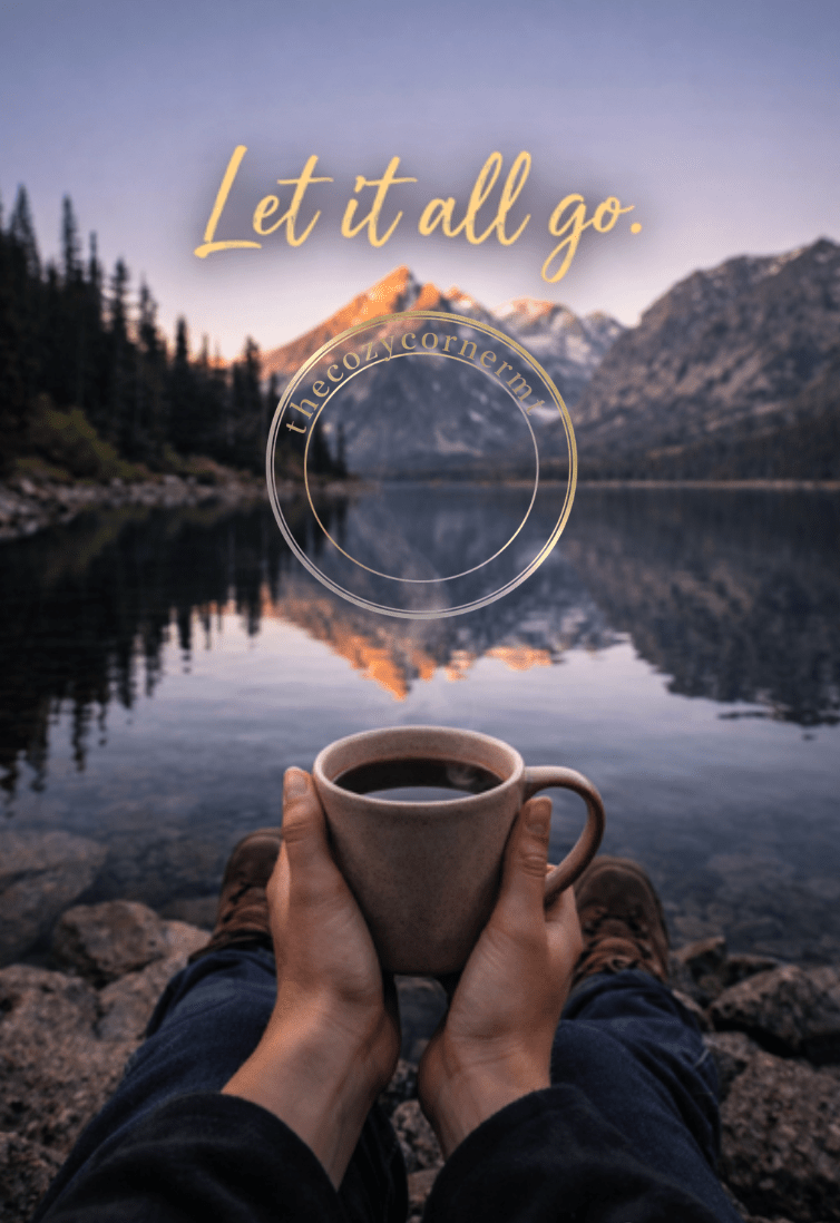 Let It All Go - Mountain Lake E - Card - The Cozy Corner