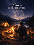 Peace Looks Like This - Camping Under the Stars E - Card - The Cozy Corner