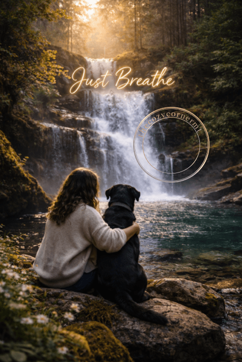 Just Breathe - Waterfall Serenity E - Card - The Cozy Corner