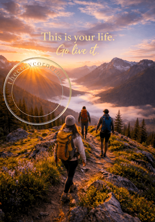 This Is Your Life. Go Live It. - Mountain Trail E - Card - The Cozy Corner