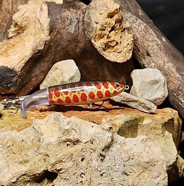Ray's Custom Plopper – Gold/Red Spot - The Cozy Corner