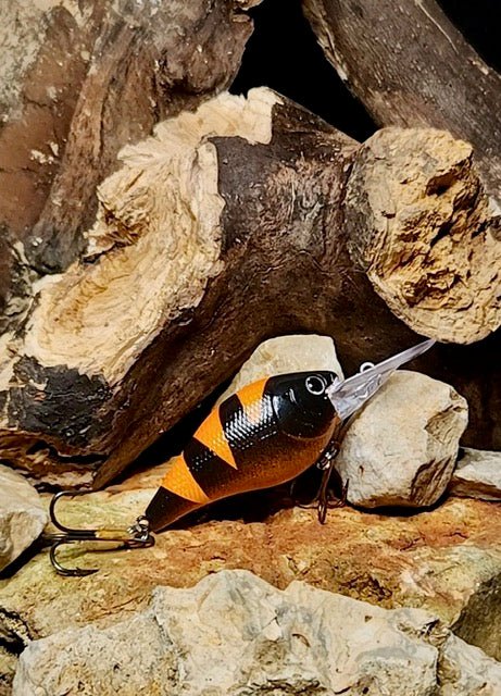 Ray's Custom Crankbait – Black/Orange - The Cozy Corner