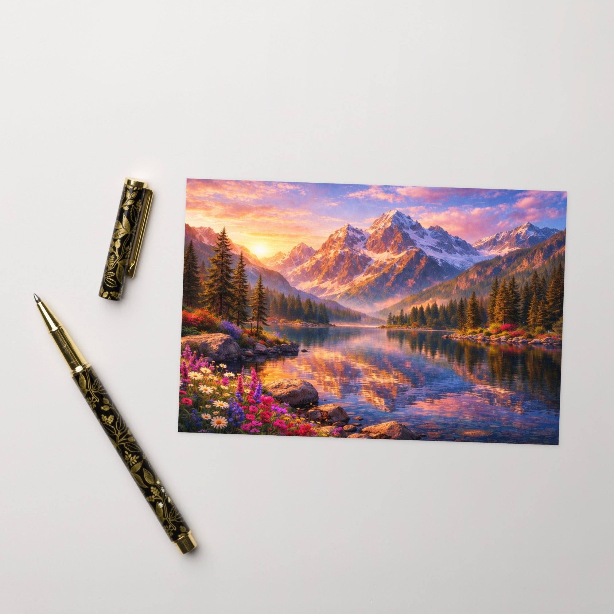 Mountain Stream — Blank Greeting Card | CC Signature Collection - The Cozy Corner