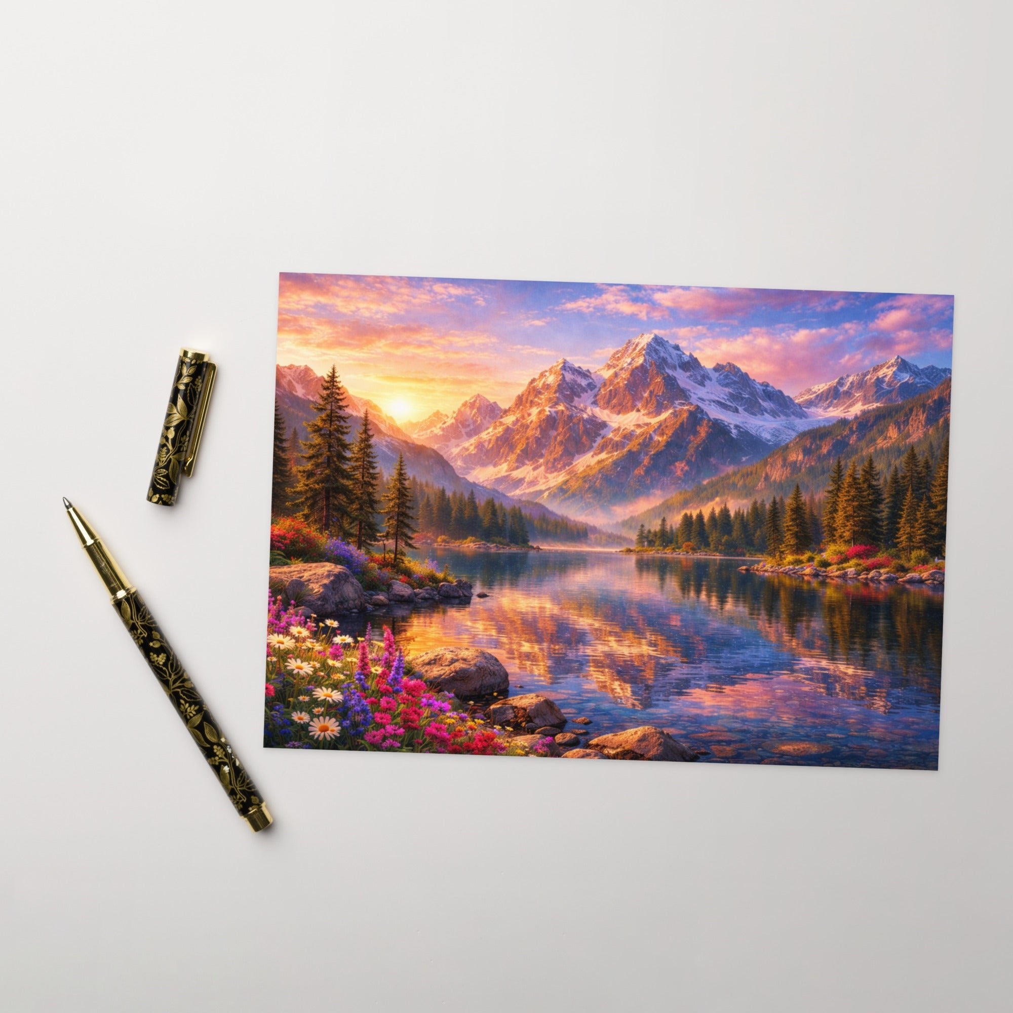 Mountain Stream — Blank Greeting Card | CC Signature Collection - The Cozy Corner