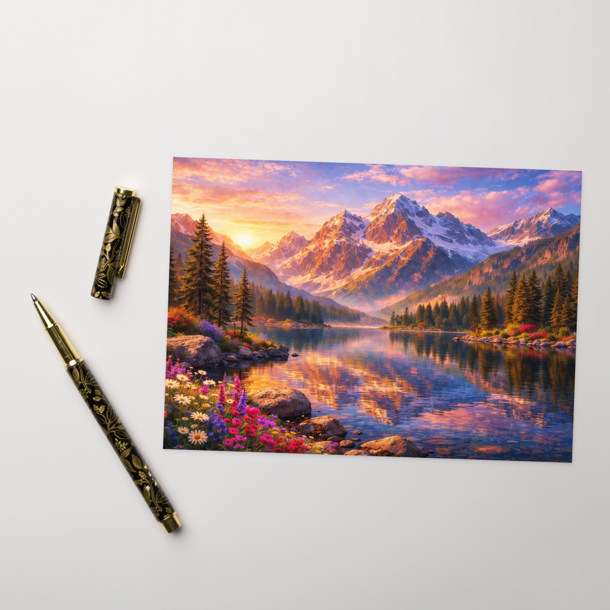 Mountain Stream — Blank Greeting Card | CC Signature Collection - The Cozy Corner