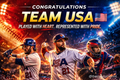 Congratulations Team USA - Played With Heart E - Card - The Cozy Corner