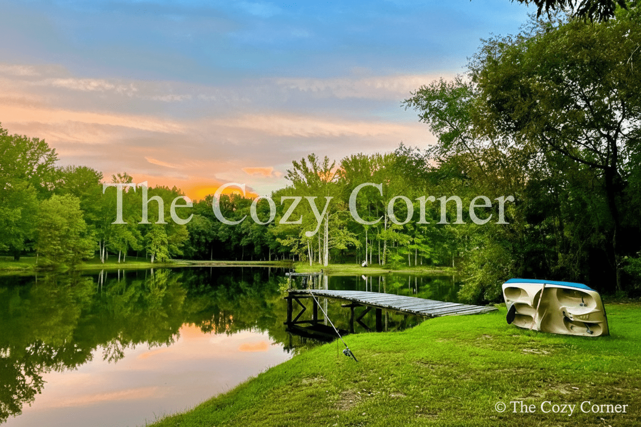 Lake Sunset with Dock Screensaver - The Cozy Corner