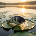Bluegill Tiger Crankbait on lake background