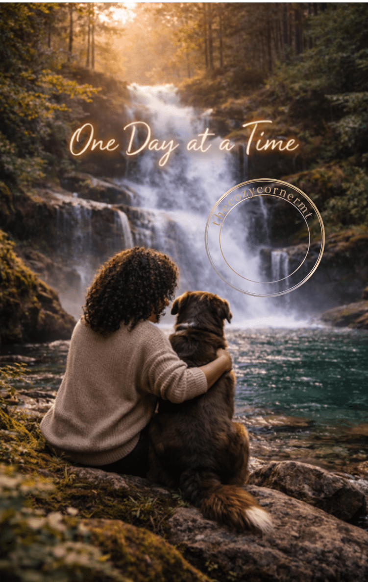 One Day at a Time - Forest Waterfall E - Card - The Cozy Corner