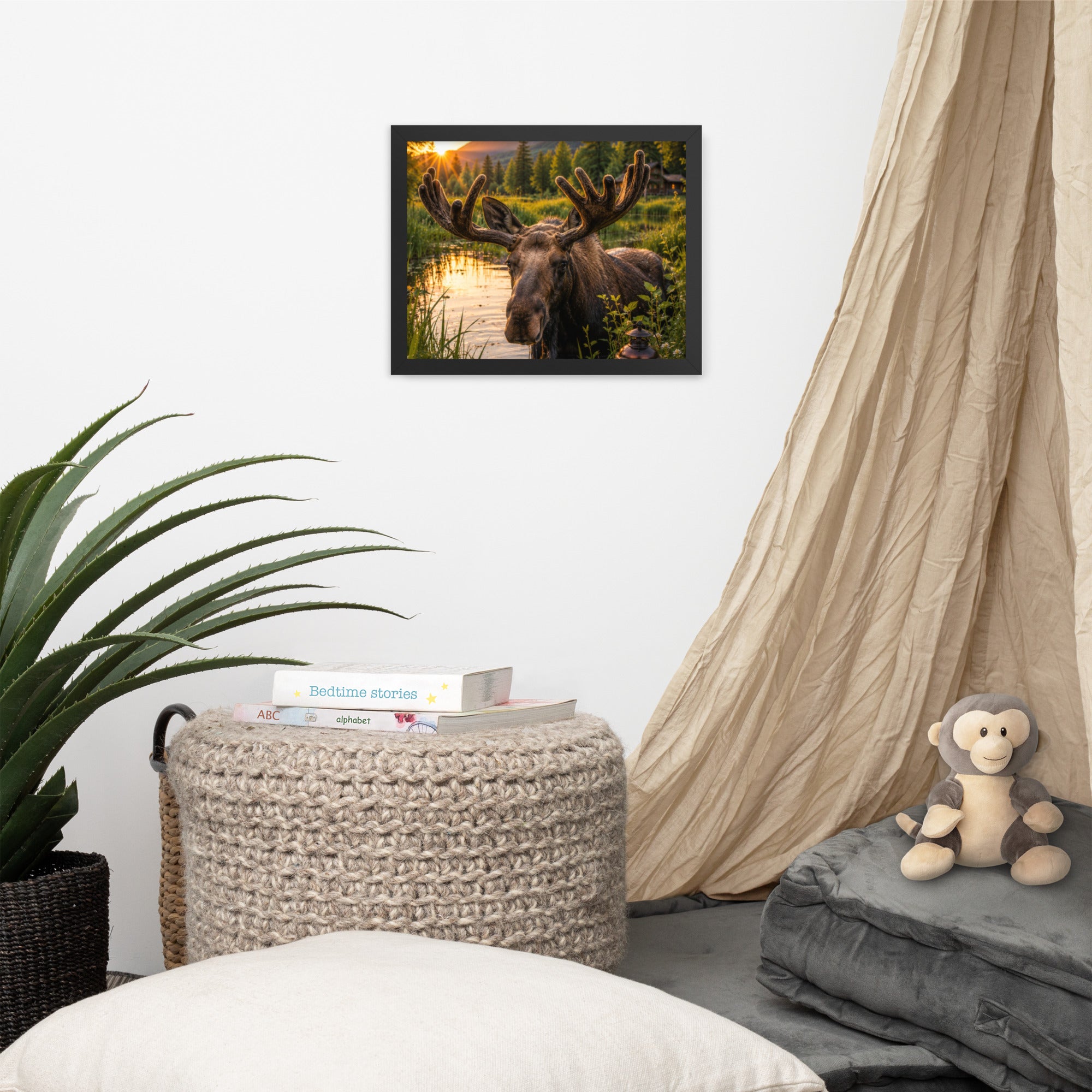 Majestic Moose — Framed Poster - The Cozy Corner