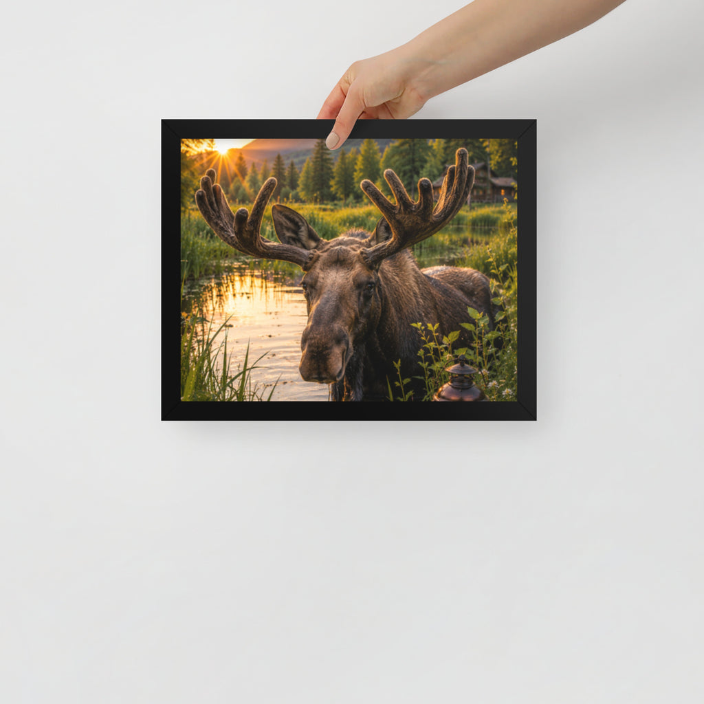 Majestic Moose — Framed Poster - The Cozy Corner