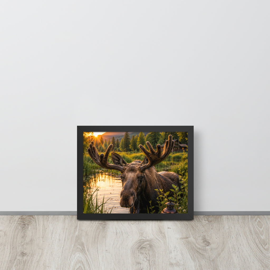 Majestic Moose — Framed Poster - The Cozy Corner