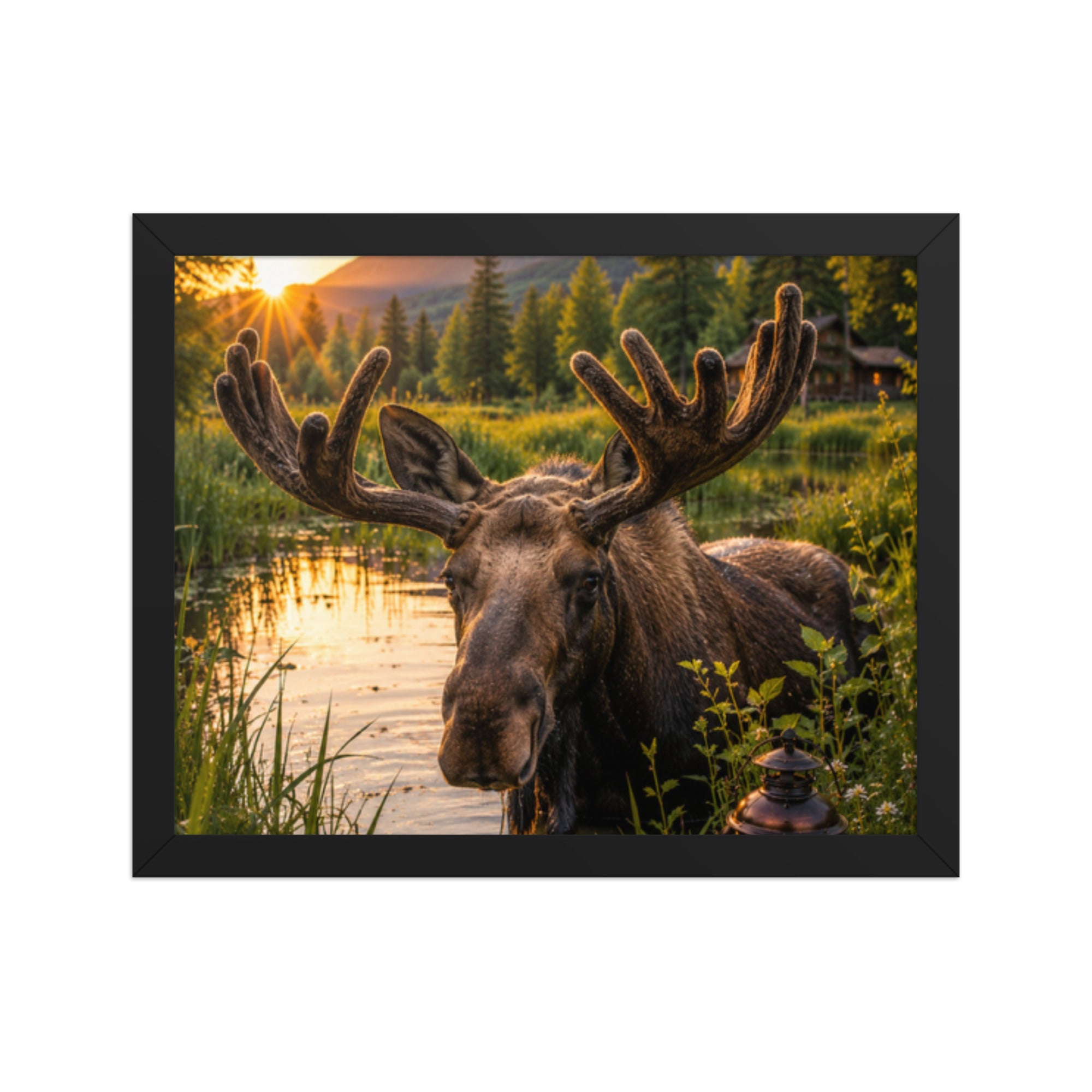 Majestic Moose — Framed Poster - The Cozy Corner