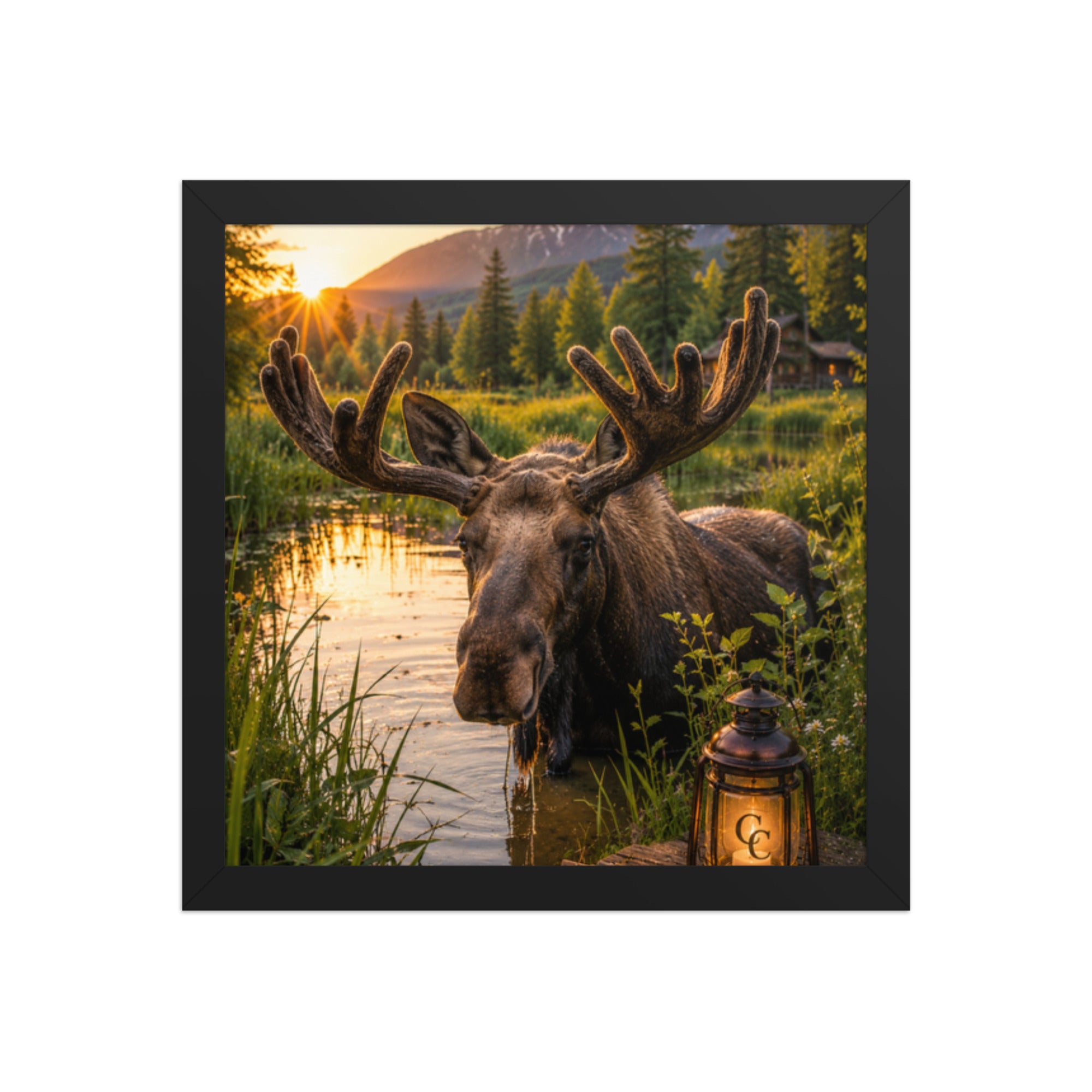 Majestic Moose — Framed Poster - The Cozy Corner