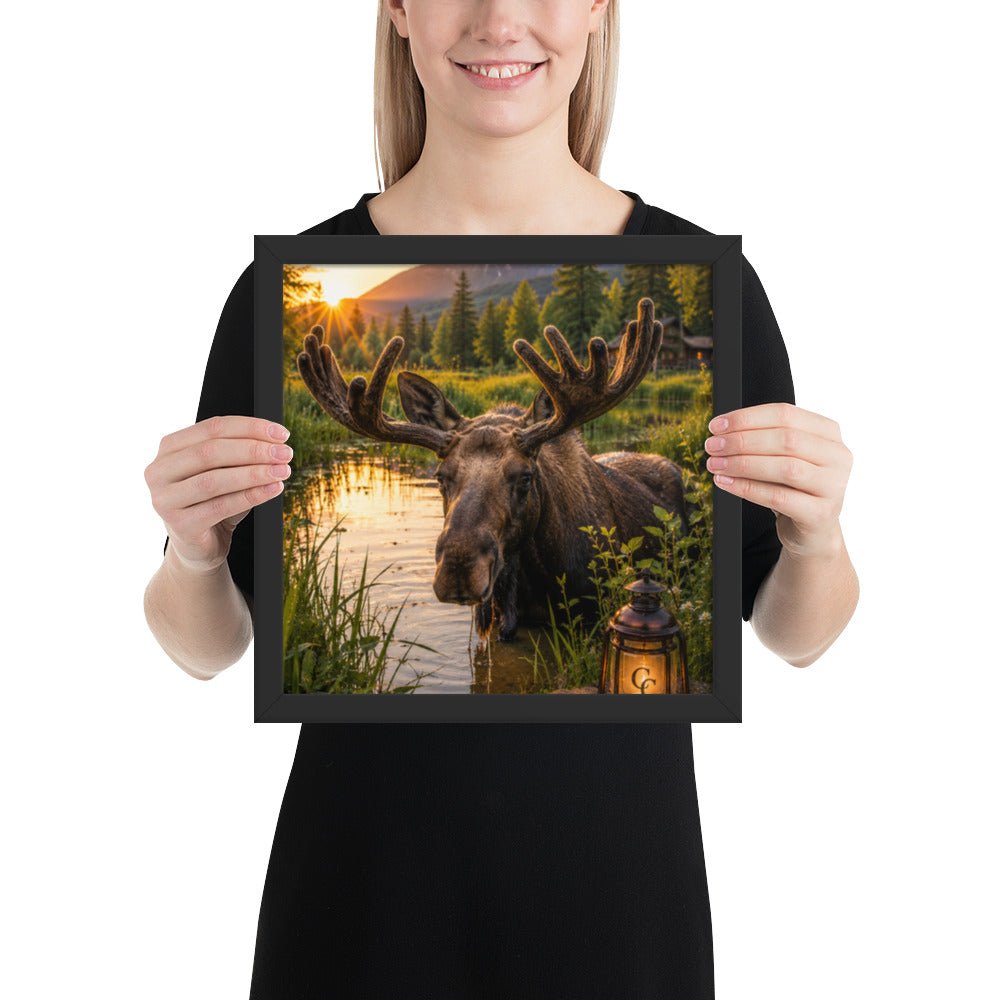 Majestic Moose — Framed Poster - The Cozy Corner