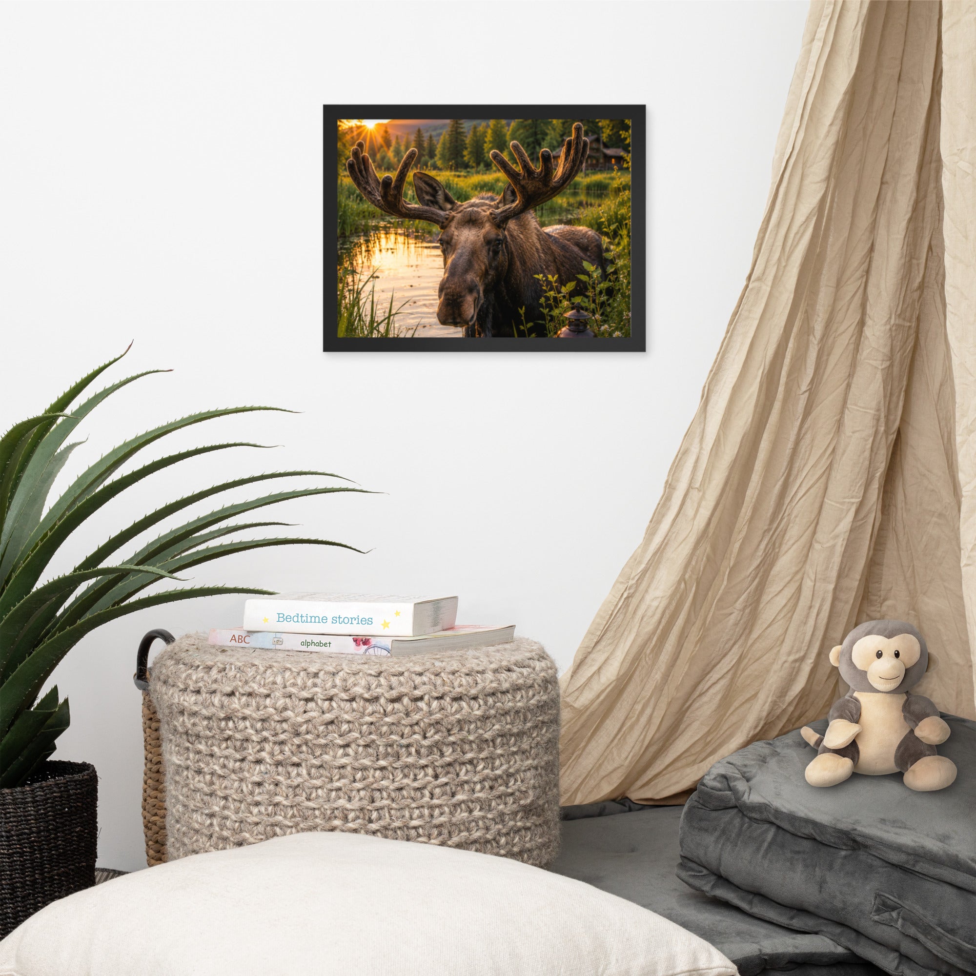 Majestic Moose — Framed Poster - The Cozy Corner