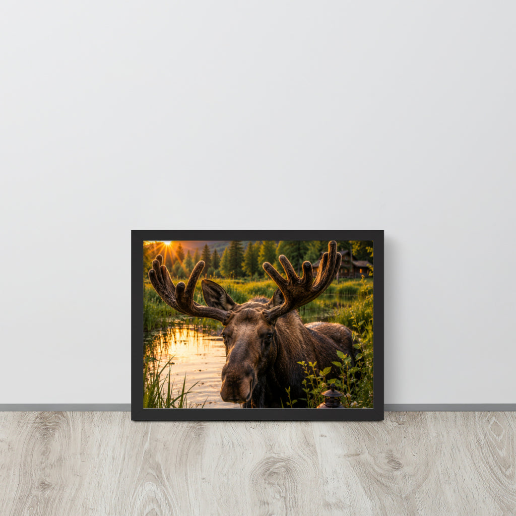 Majestic Moose — Framed Poster - The Cozy Corner