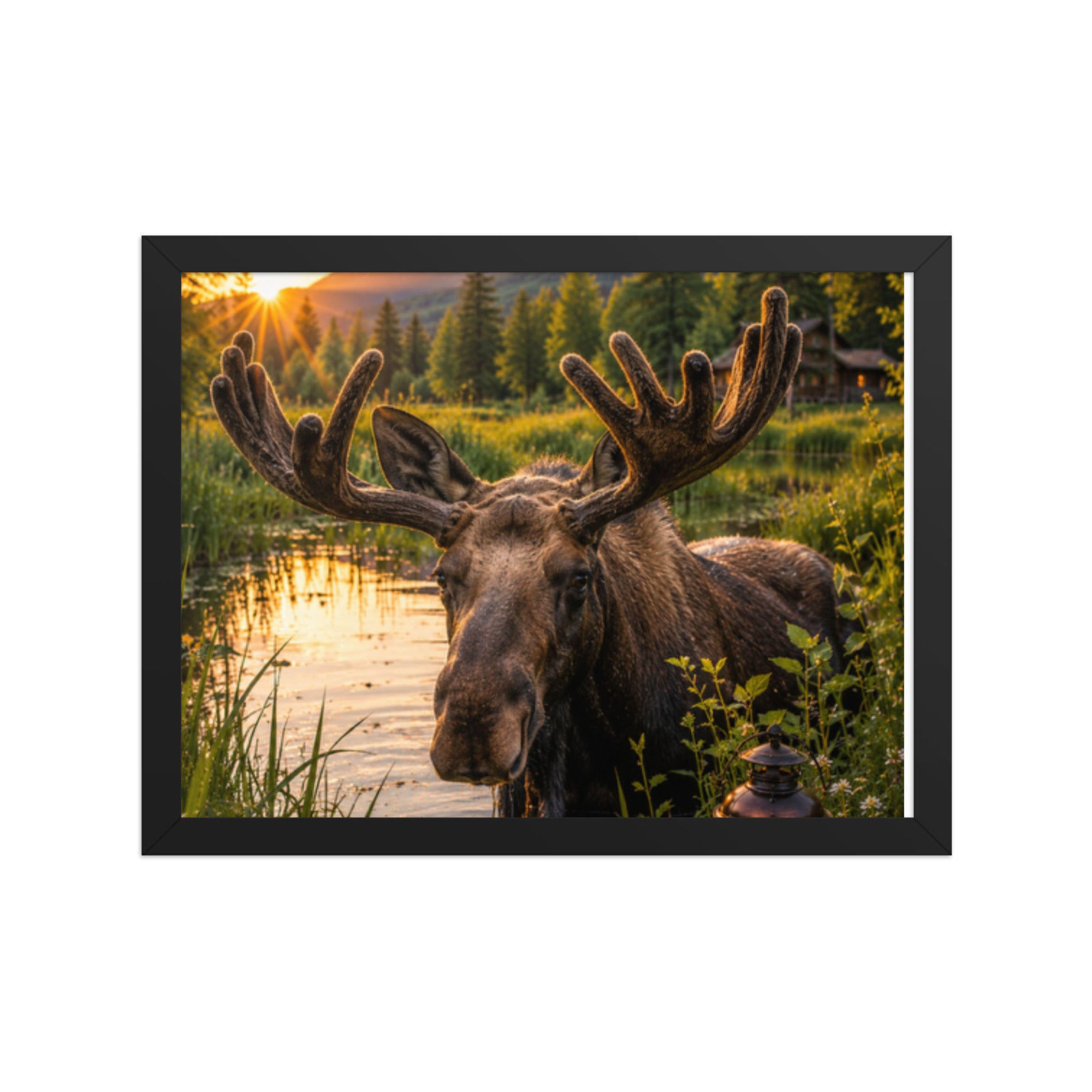 Majestic Moose — Framed Poster - The Cozy Corner