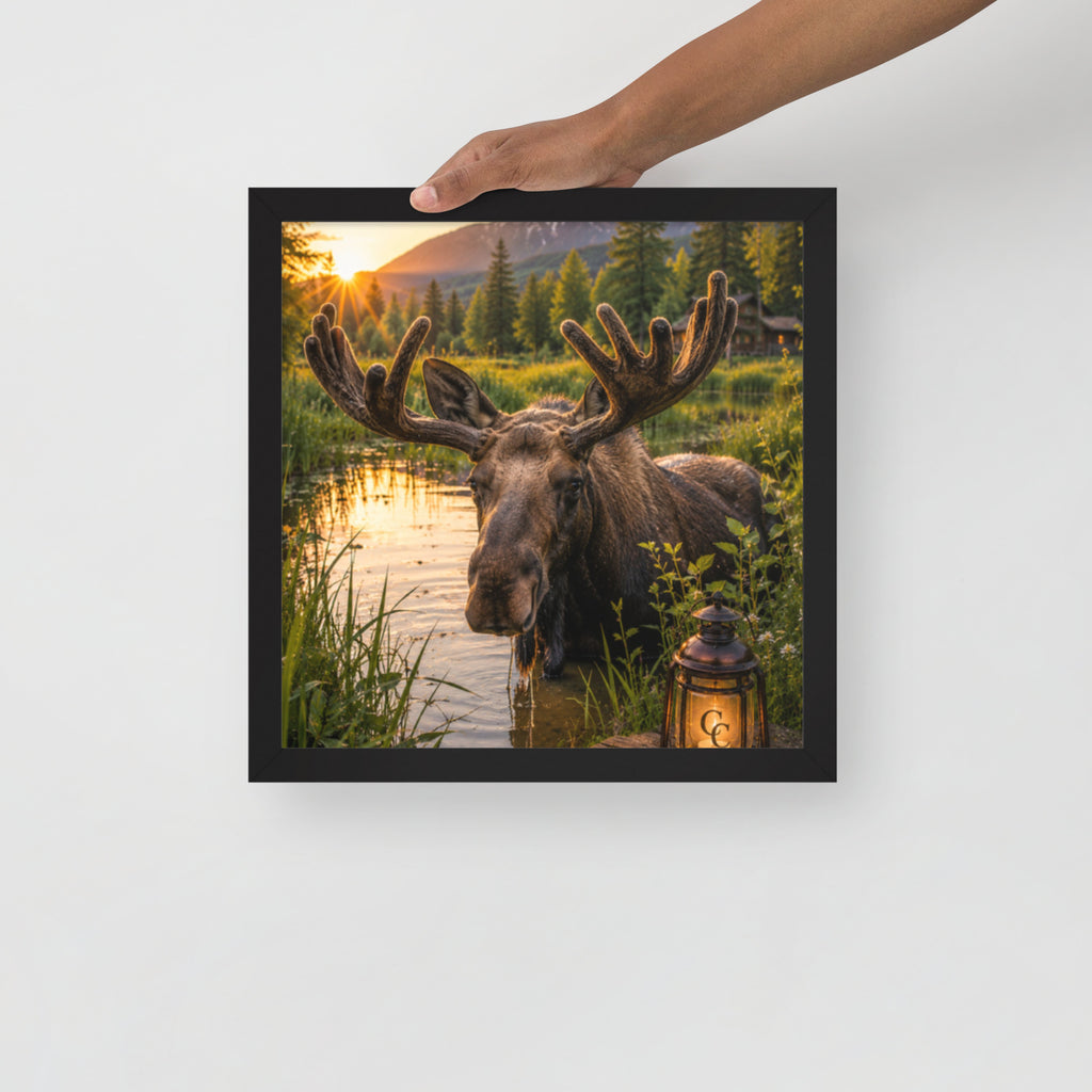 Majestic Moose — Framed Poster - The Cozy Corner