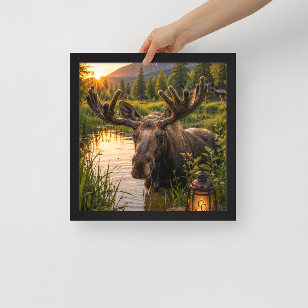 Majestic Moose — Framed Poster - The Cozy Corner