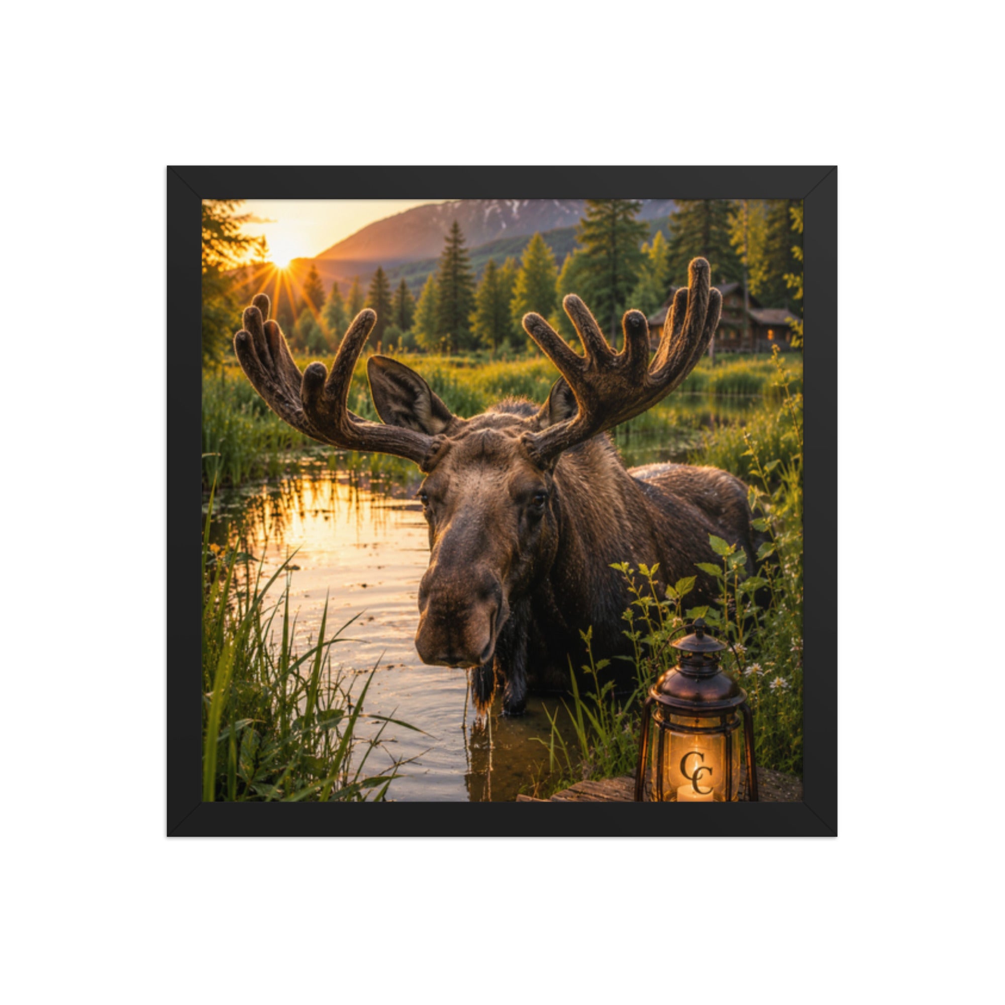Majestic Moose — Framed Poster - The Cozy Corner