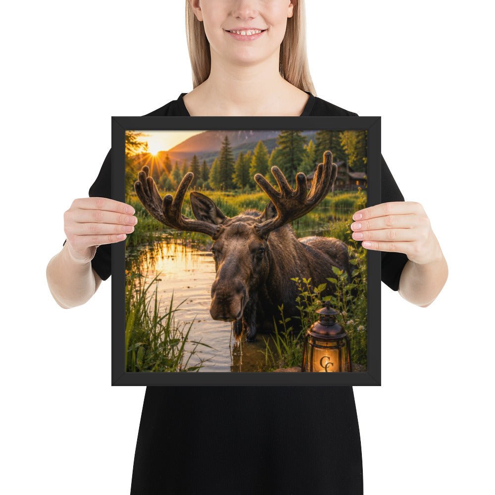 Majestic Moose — Framed Poster - The Cozy Corner