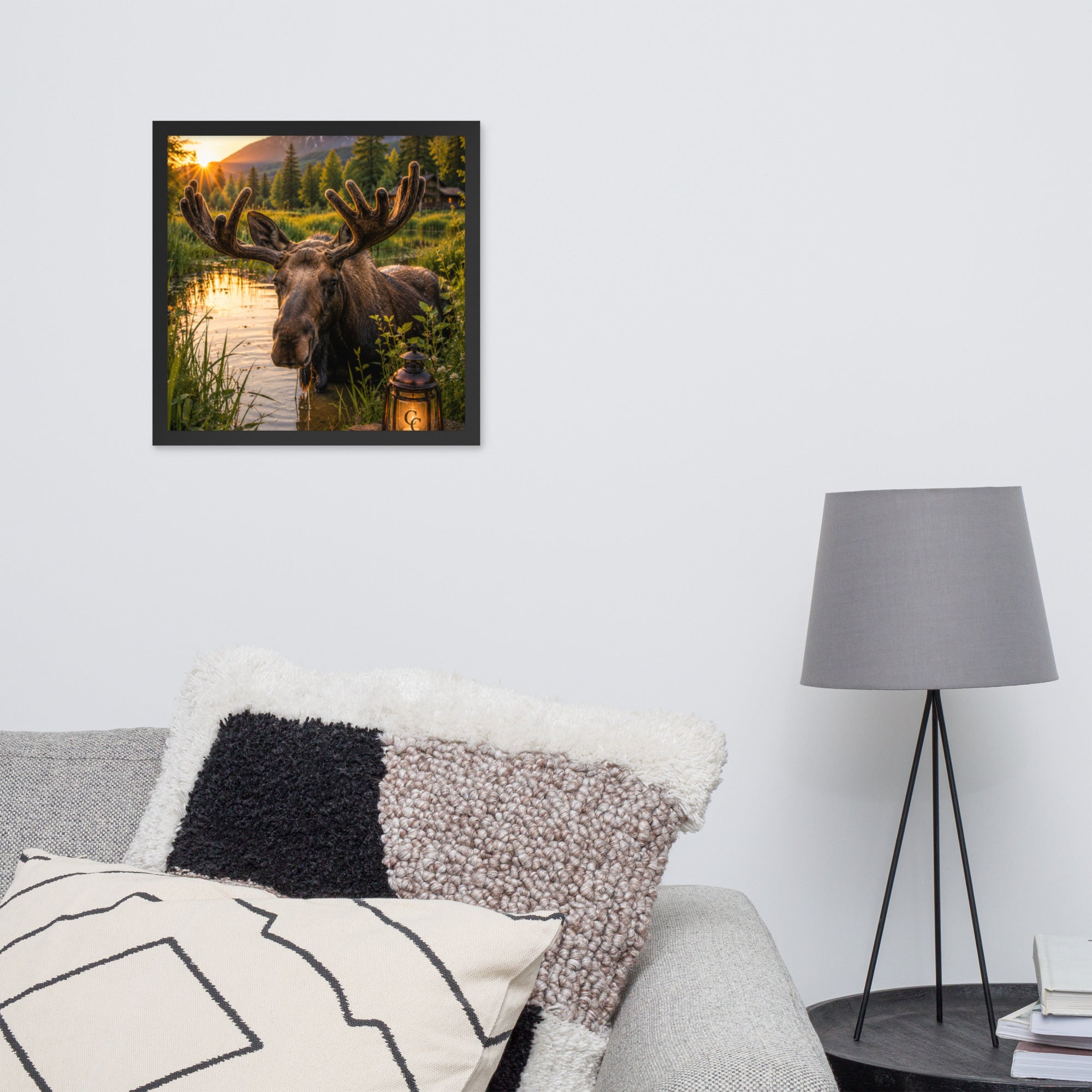 Majestic Moose — Framed Poster - The Cozy Corner