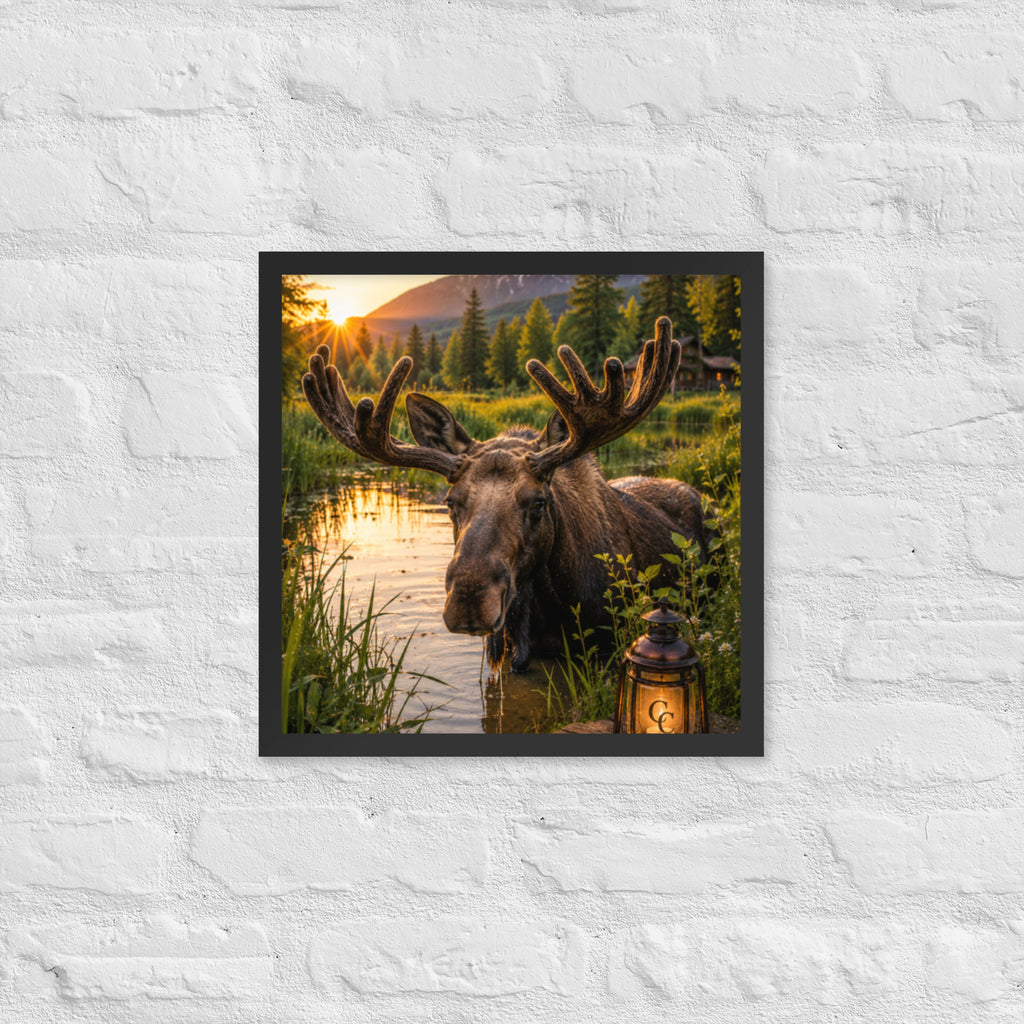 Majestic Moose — Framed Poster - The Cozy Corner