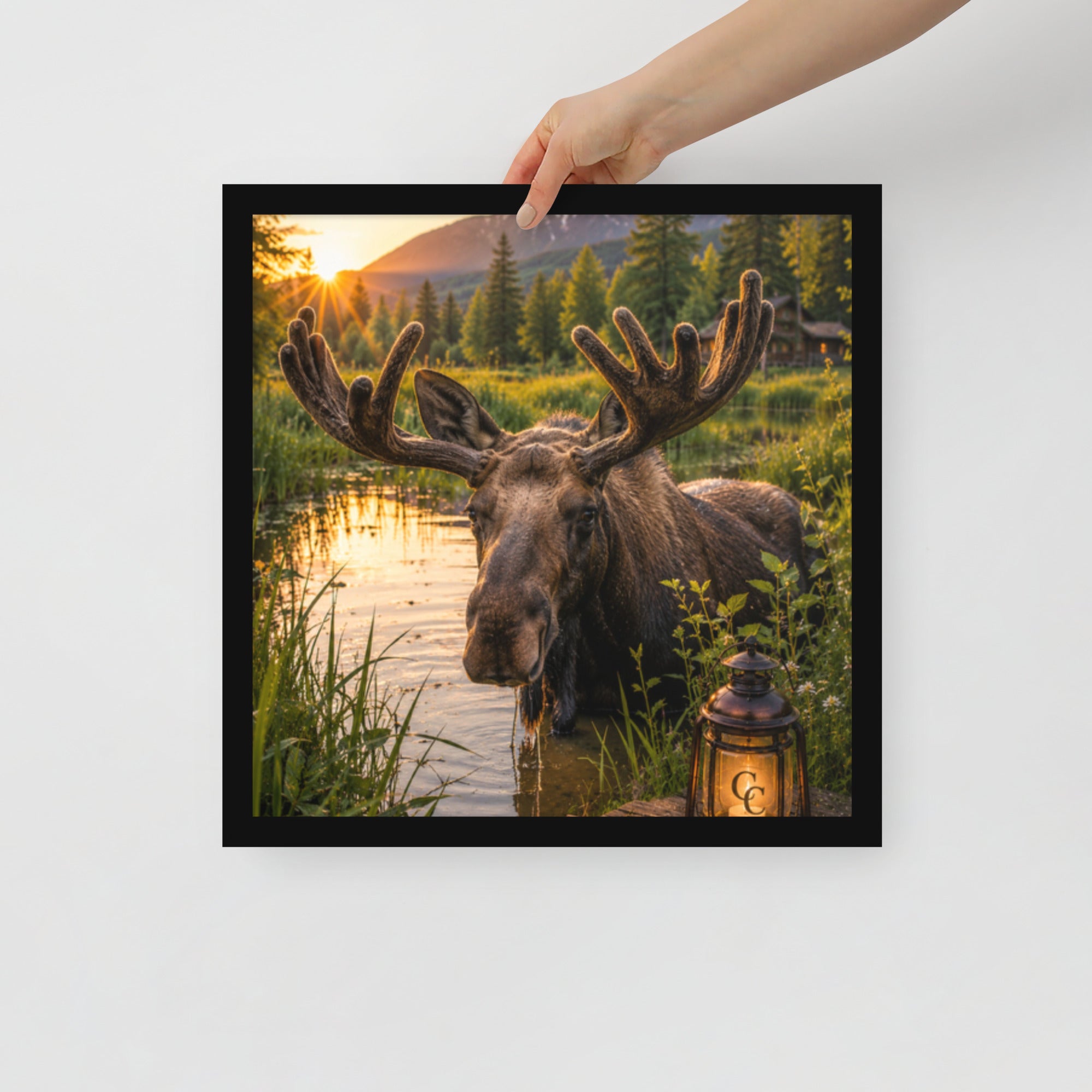 Majestic Moose — Framed Poster - The Cozy Corner