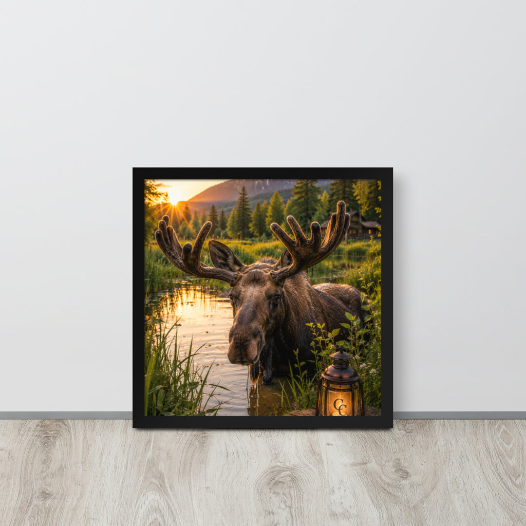 Majestic Moose — Framed Poster - The Cozy Corner