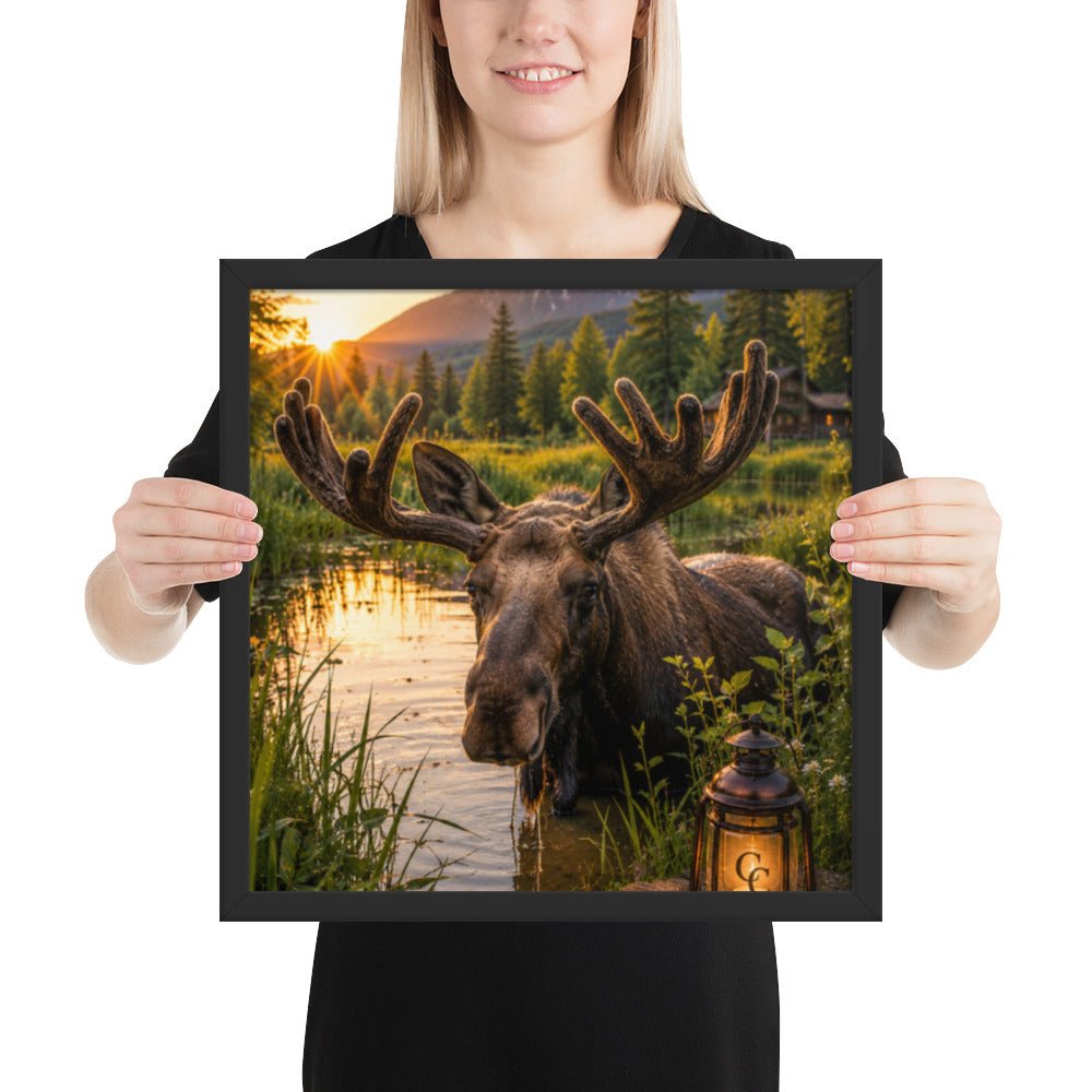 Majestic Moose — Framed Poster - The Cozy Corner