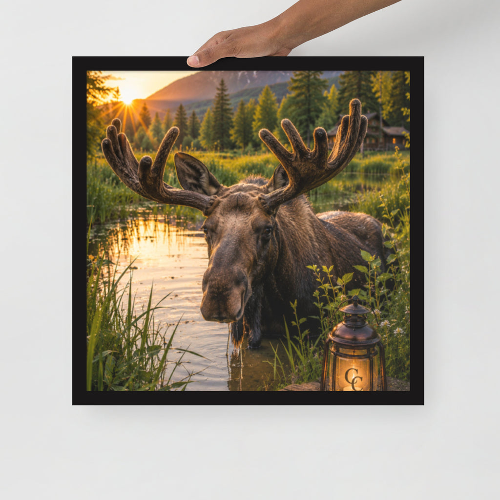 Majestic Moose — Framed Poster - The Cozy Corner