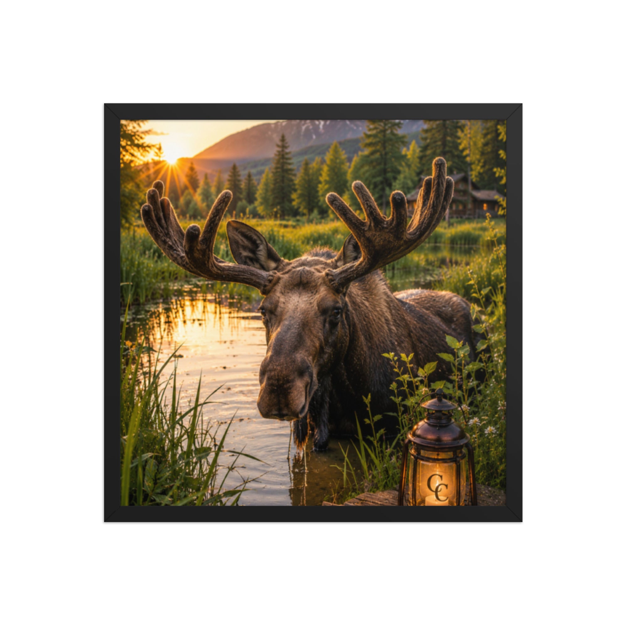 Majestic Moose — Framed Poster - The Cozy Corner