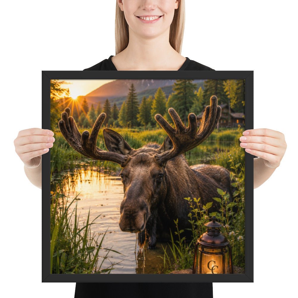 Majestic Moose — Framed Poster - The Cozy Corner